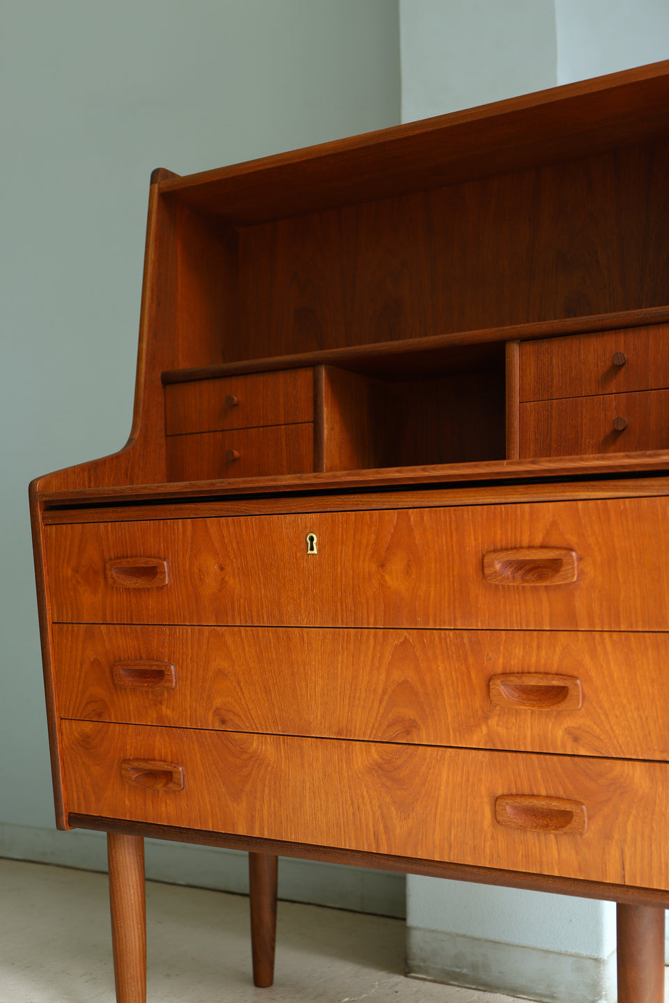 Hanbjerg Møbelfabrik Writing Bureau with Mirror Danish Vintage/デンマークヴィンテージ ライティングビューロー ドレッサー ミラー付き 北欧家具