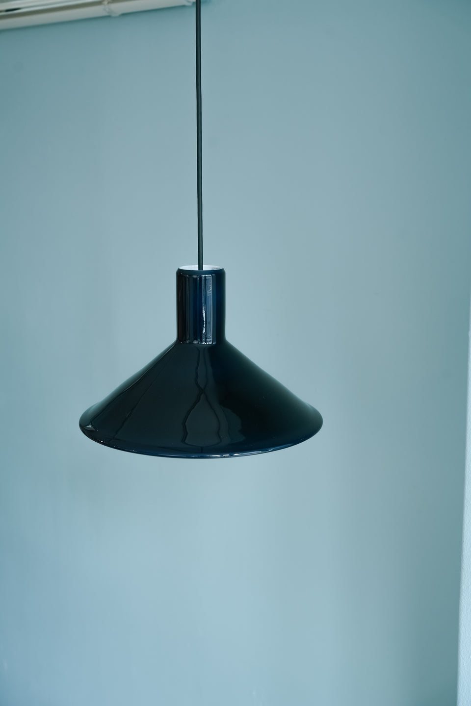 Holmegaard Pendant Light P&T Blue Michael Bang/ホルムガード ペンダントライト マイケル・バング ブルー 照明 デンマークヴィンテージ