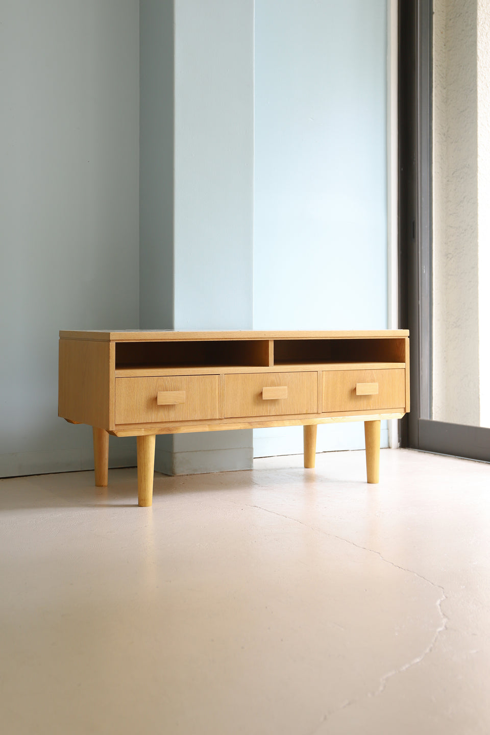 Danish Vintage Tile Top Oakwood Low Board/デンマークヴィンテージ タイルトップ ローボード チェスト オーク材 北欧家具