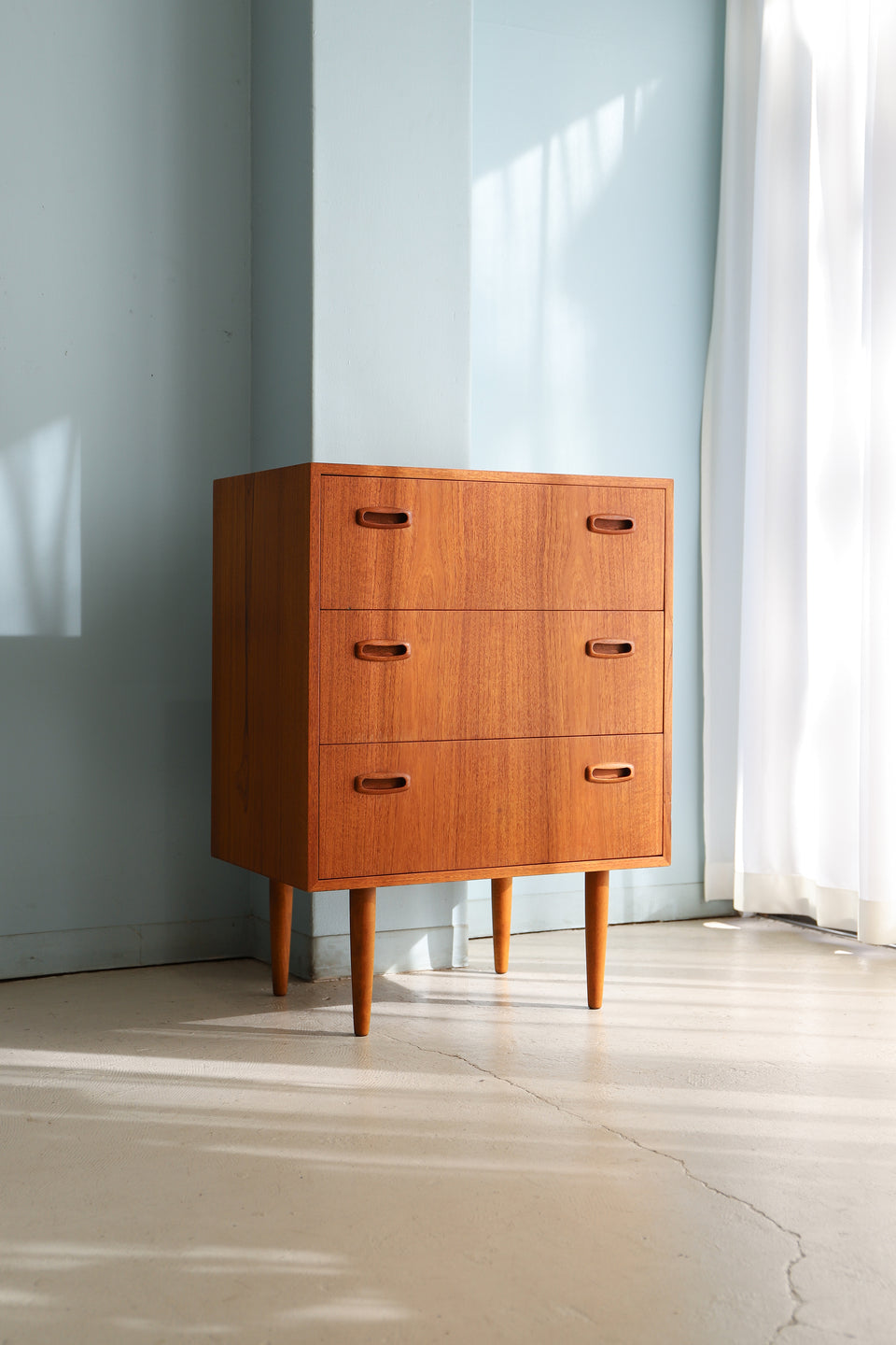 3drawers Chest Teakwood Danish Vintage/デンマークヴィンテージ 3段チェスト チーク材 収納 北欧家具