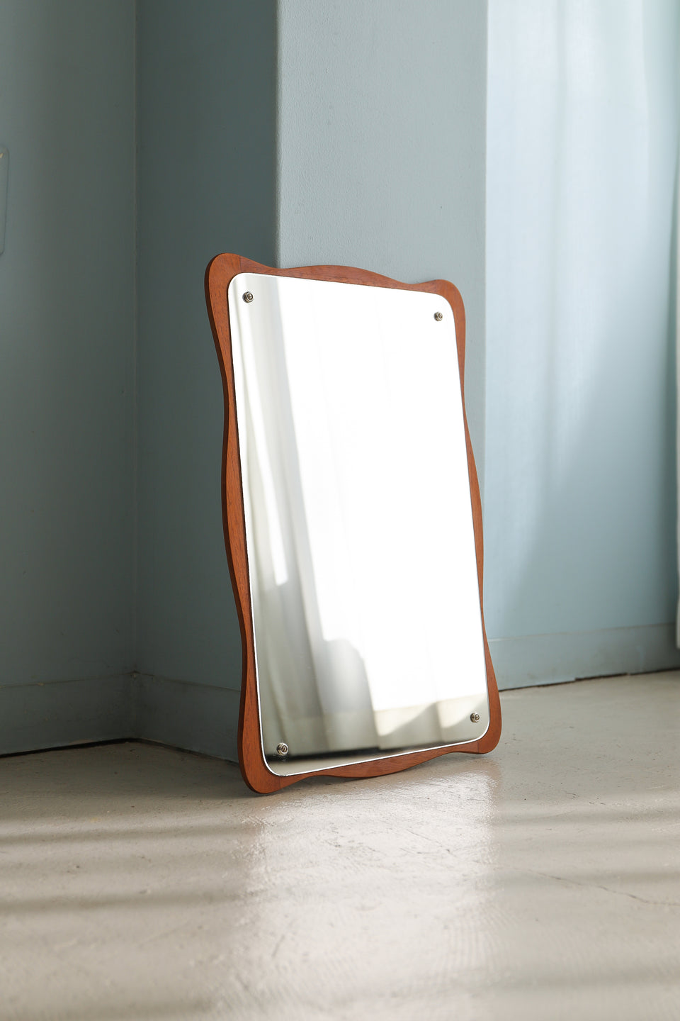 Teakwood Frame Wall Mirror Jansen Spejle Danish Vintage/デンマークヴィンテージ ウォールミラー 鏡 チークフレーム 北欧インテリア