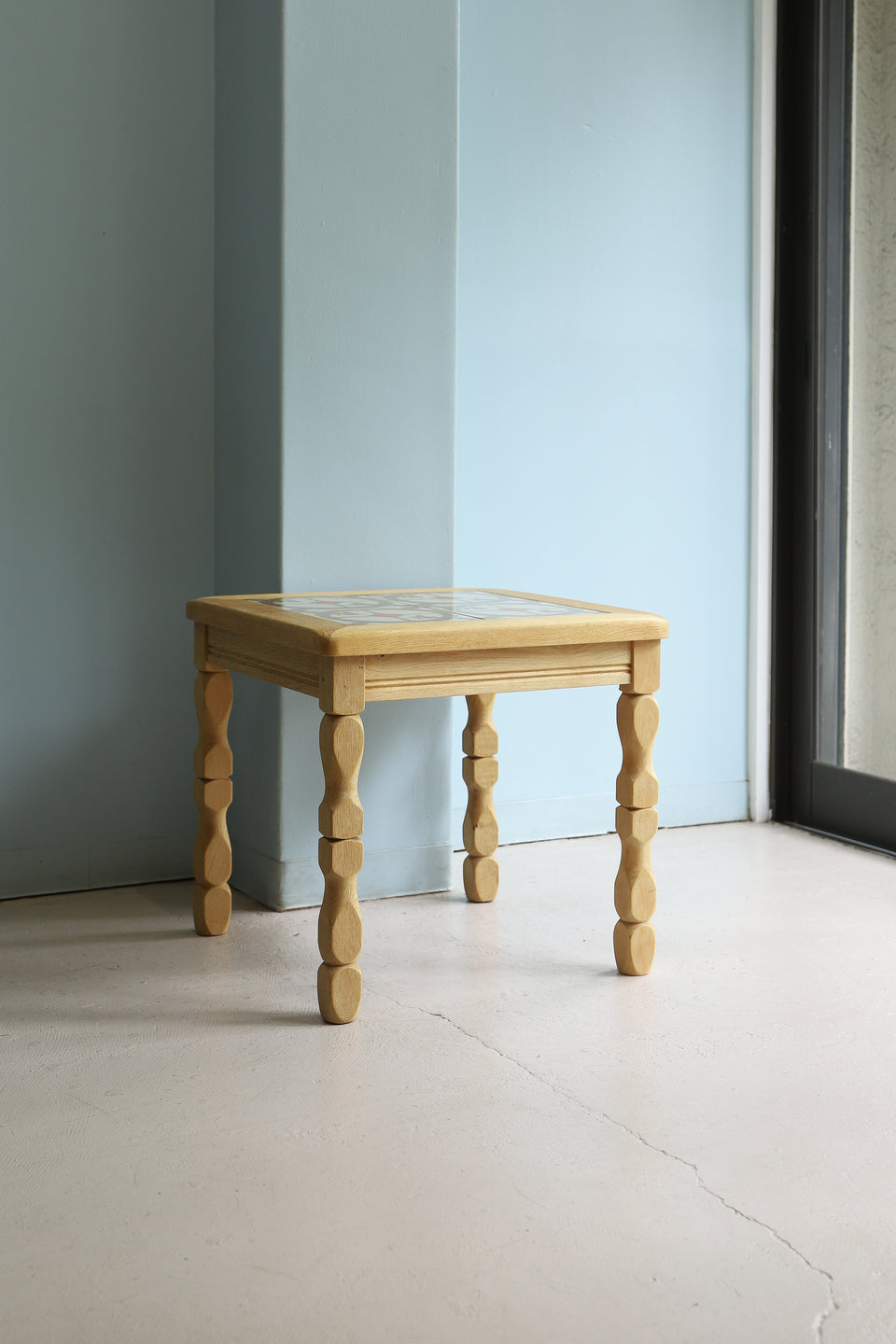 Danish Vintage Tile Top Side Table Oakwood/デンマークヴィンテージ タイルトップサイドテーブル オーク材 北欧家具
