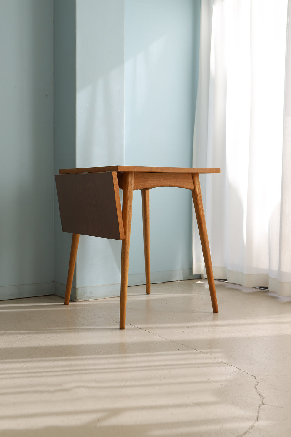 Japanese Vintage Drop Leaf Melamine Top Table/ジャパンヴィンテージ ドロップリーフ メラミントップ テーブル レトロモダン