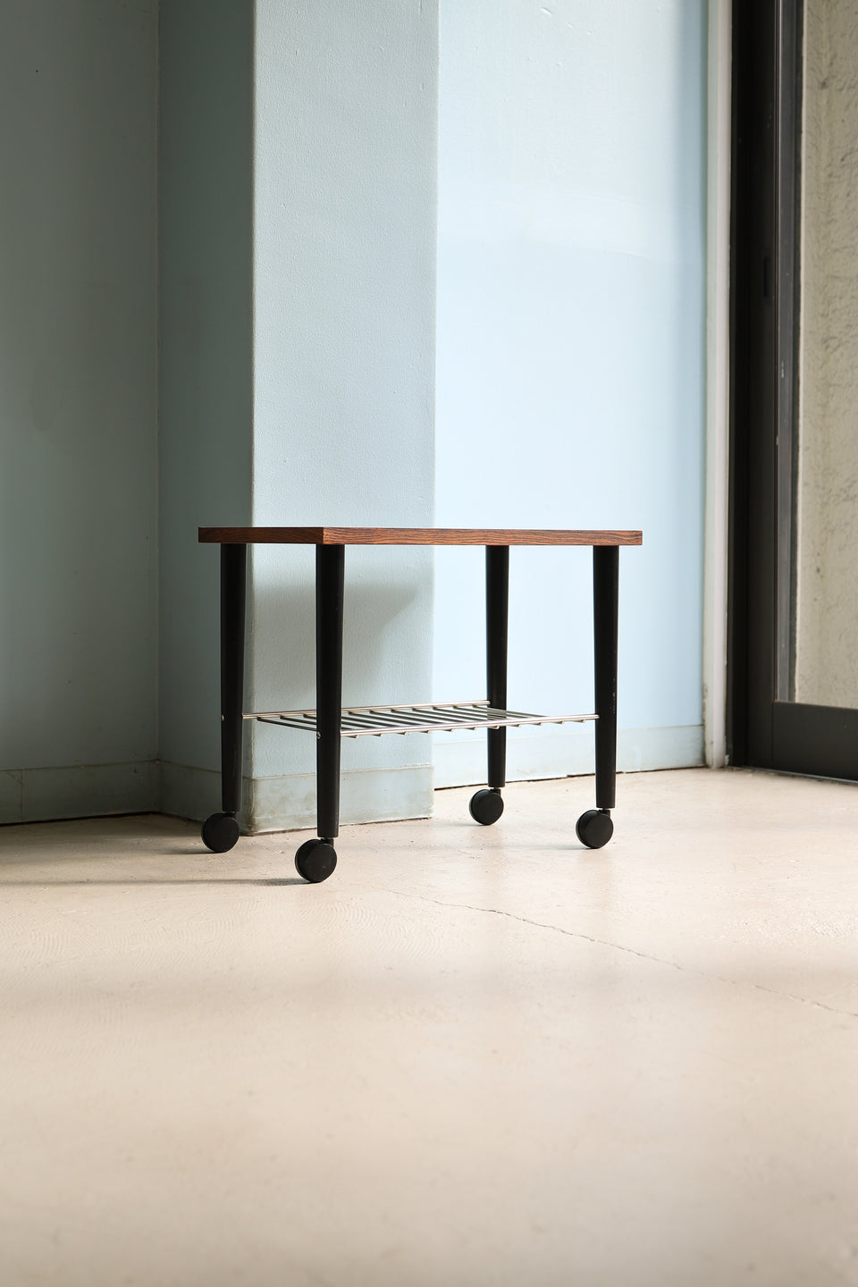 Scandinavian Vintage Rosewood Side Table Trolley/北欧ヴィンテージ サイドテーブル トロリー ローズウッド材