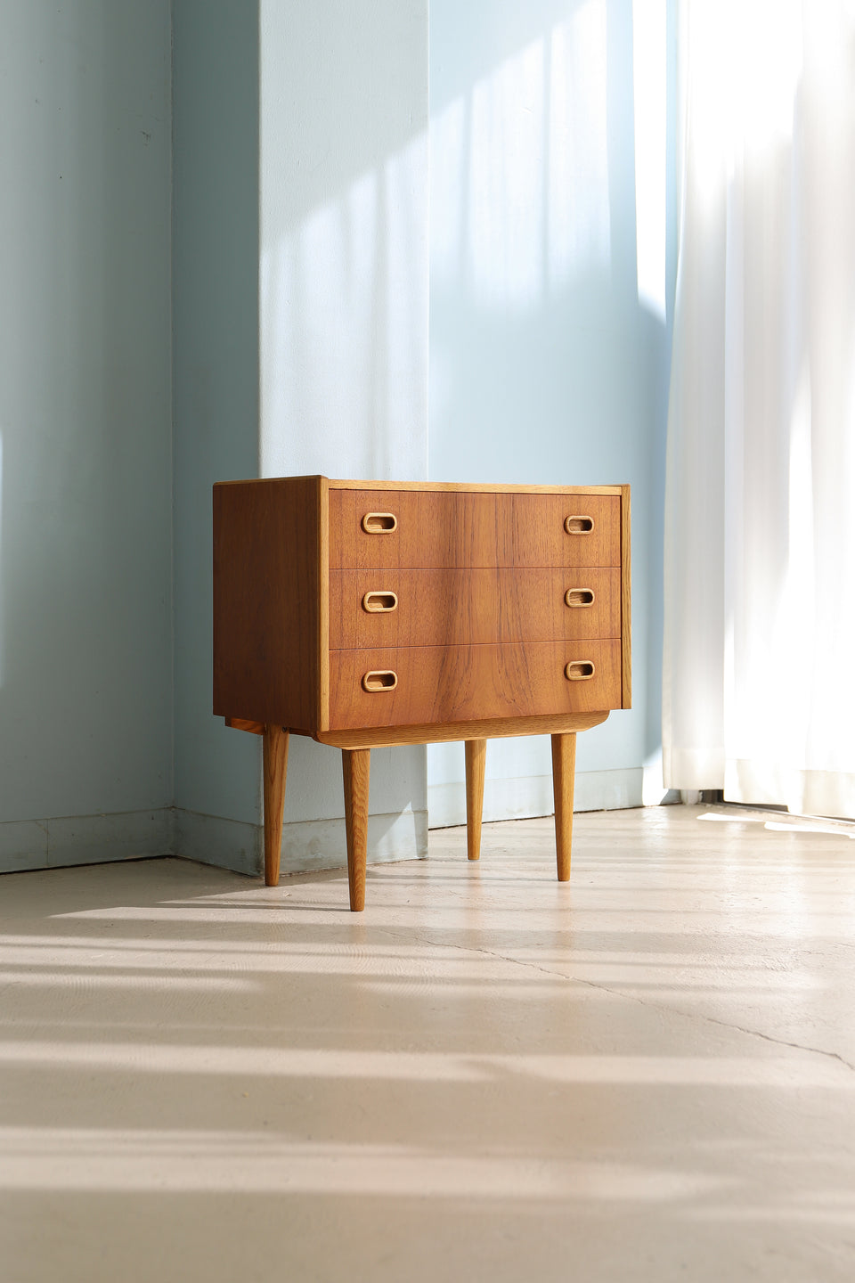 Swedish Vintage 3drawers Small Side Chest/スウェーデンヴィンテージ スモールサイドチェスト 3段 北欧家具