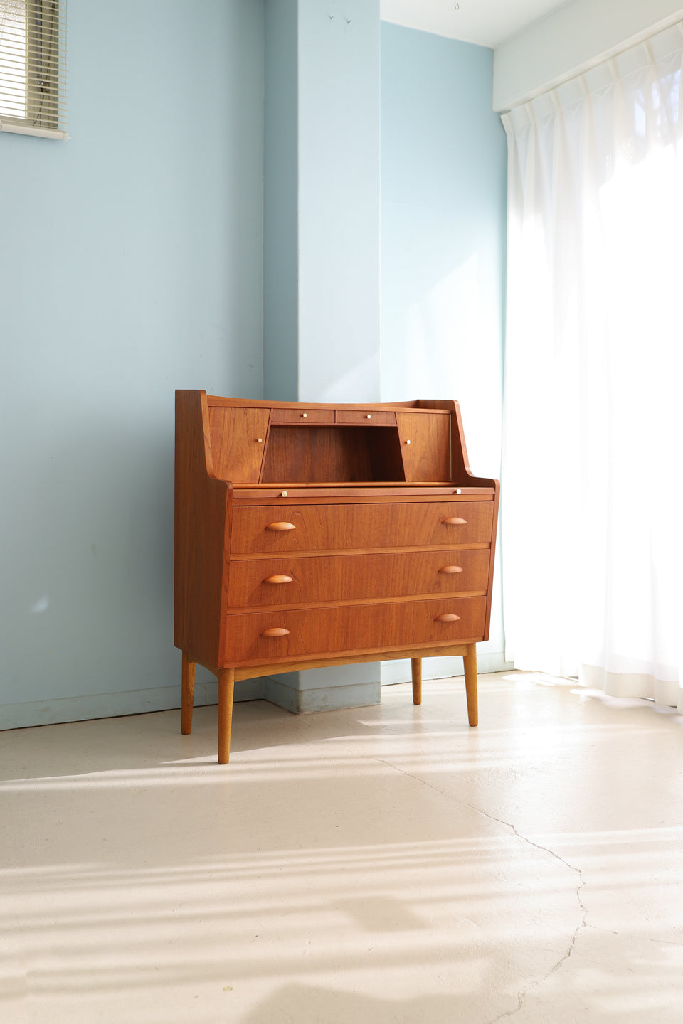 Bjerringbro Stolefabrik Teakwood Writing Bureau Danish Vintage/デンマークヴィンテージ ライティングビューロー チーク材 北欧家具Bjerringbro Stolefabrik Teakwood Writing Bureau Danish Vintage/デンマークヴィンテージ ライティングビューロー チーク材 北欧家具