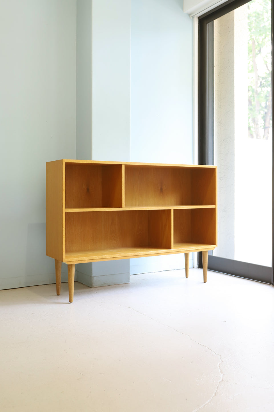 Oakwood Low Bookcase Danish Vintage/デンマークヴィンテージ ブックケース 本棚 シェルフ オーク材 北欧家具