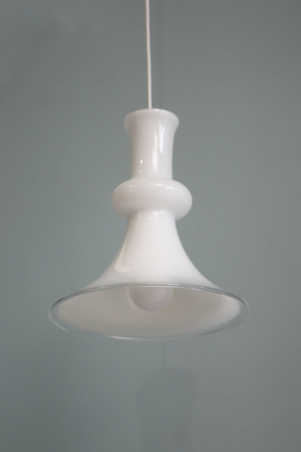 Vintage Holmegaard Pendant Light Etude2 White/ホルムガード ペンダントライト エチュード 照明 ホワイト デンマークヴィンテージ