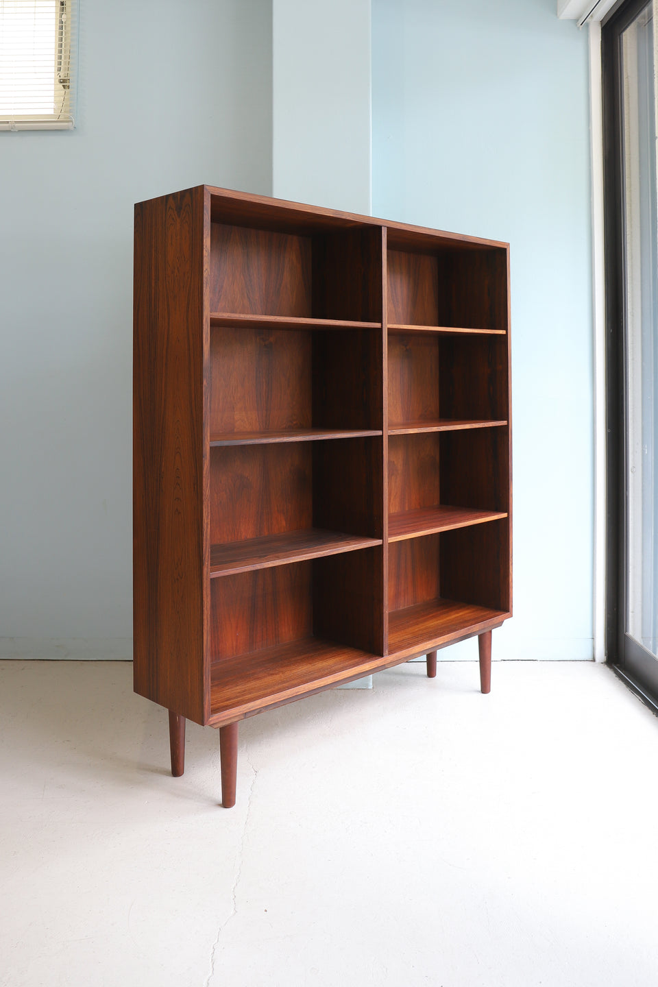Danish Vintage Rosewood Bookcase Omann Jun Møbelfabrik No.6/デンマークヴィンテージ ブックケース 本棚 ローズウッド 北欧家具