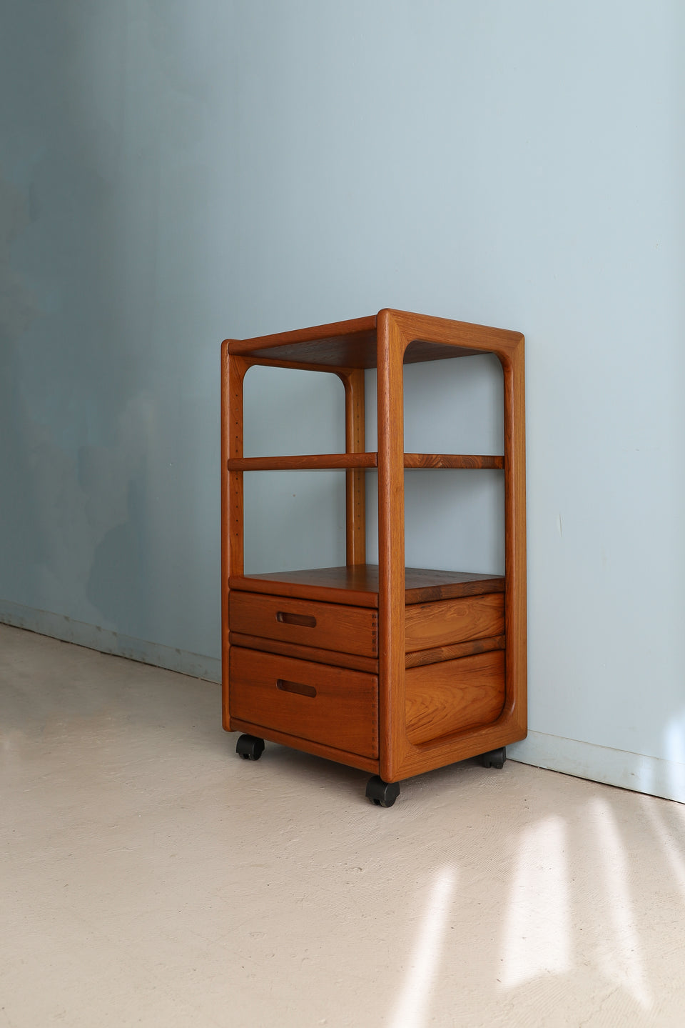 Danish Vintage Teakwood Trolley Shelf/デンマークヴィンテージ トロリー ワゴン シェルフ チーク材 北欧家具