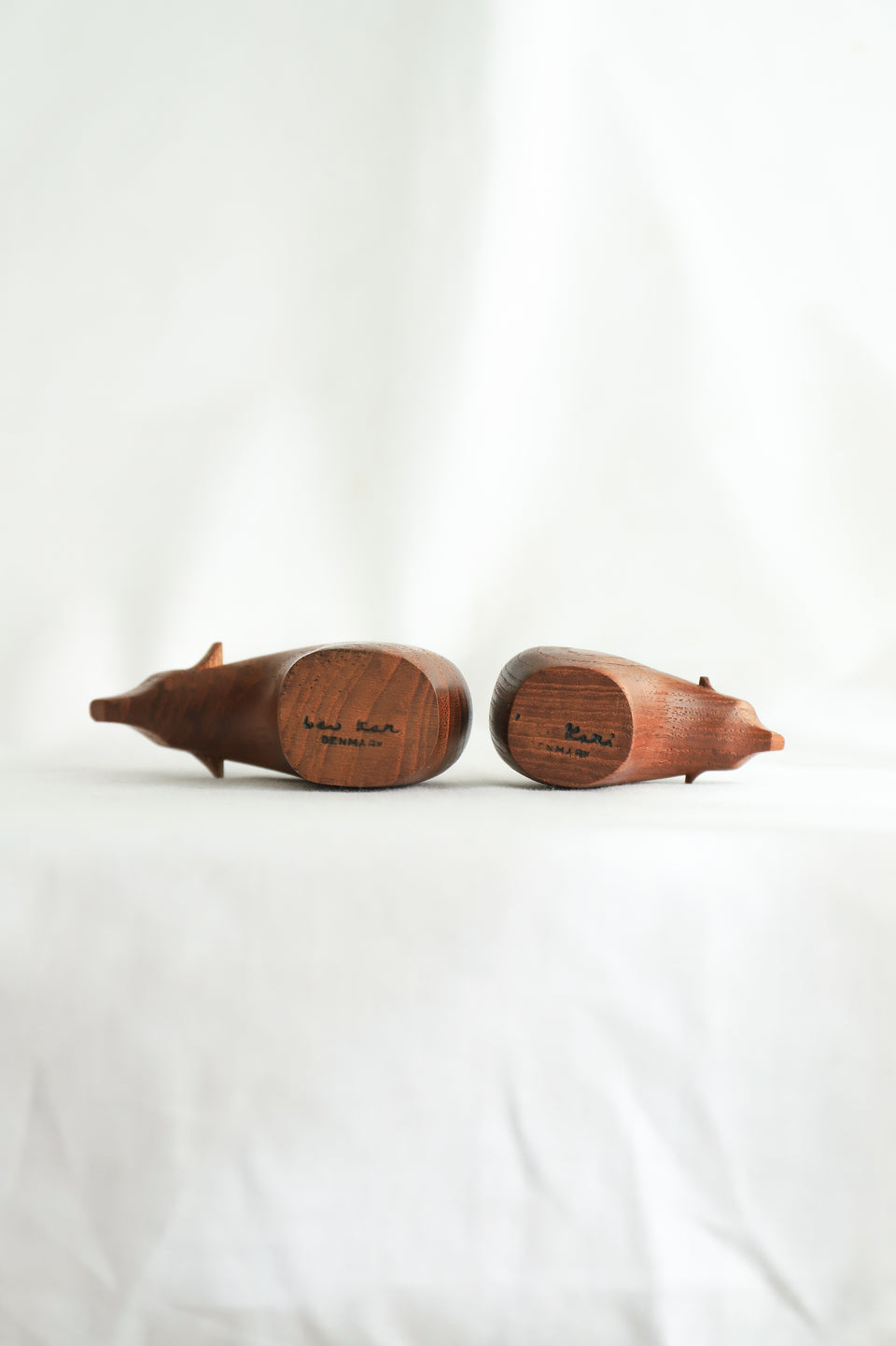 Danish Vintage Teakwood Bear Objet Lev Kari/デンマークヴィンテージ クマの置物 チーク材 彫刻 北欧インテリア