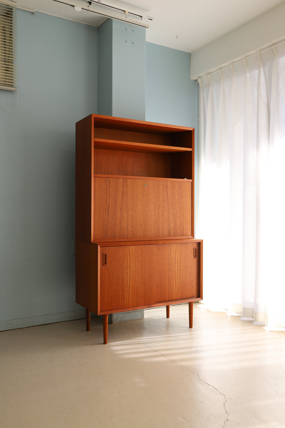 Lyby Møbler Bookcase Writing Bureau Danish Vintage/デンマークヴィンテージ ブックケース ビューロー 収納 北欧家具