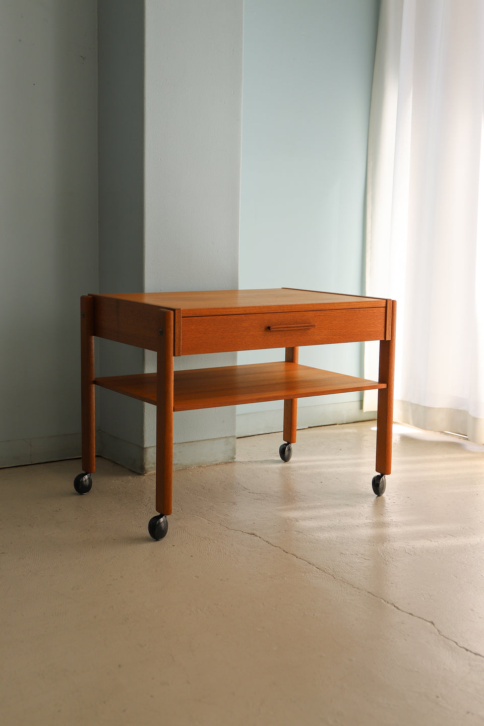 Danish Vintage PBJ Møbler Sewing Table Trolley/デンマークヴィンテージ ソーイングテーブル トロリー サイドテーブル 北欧家具