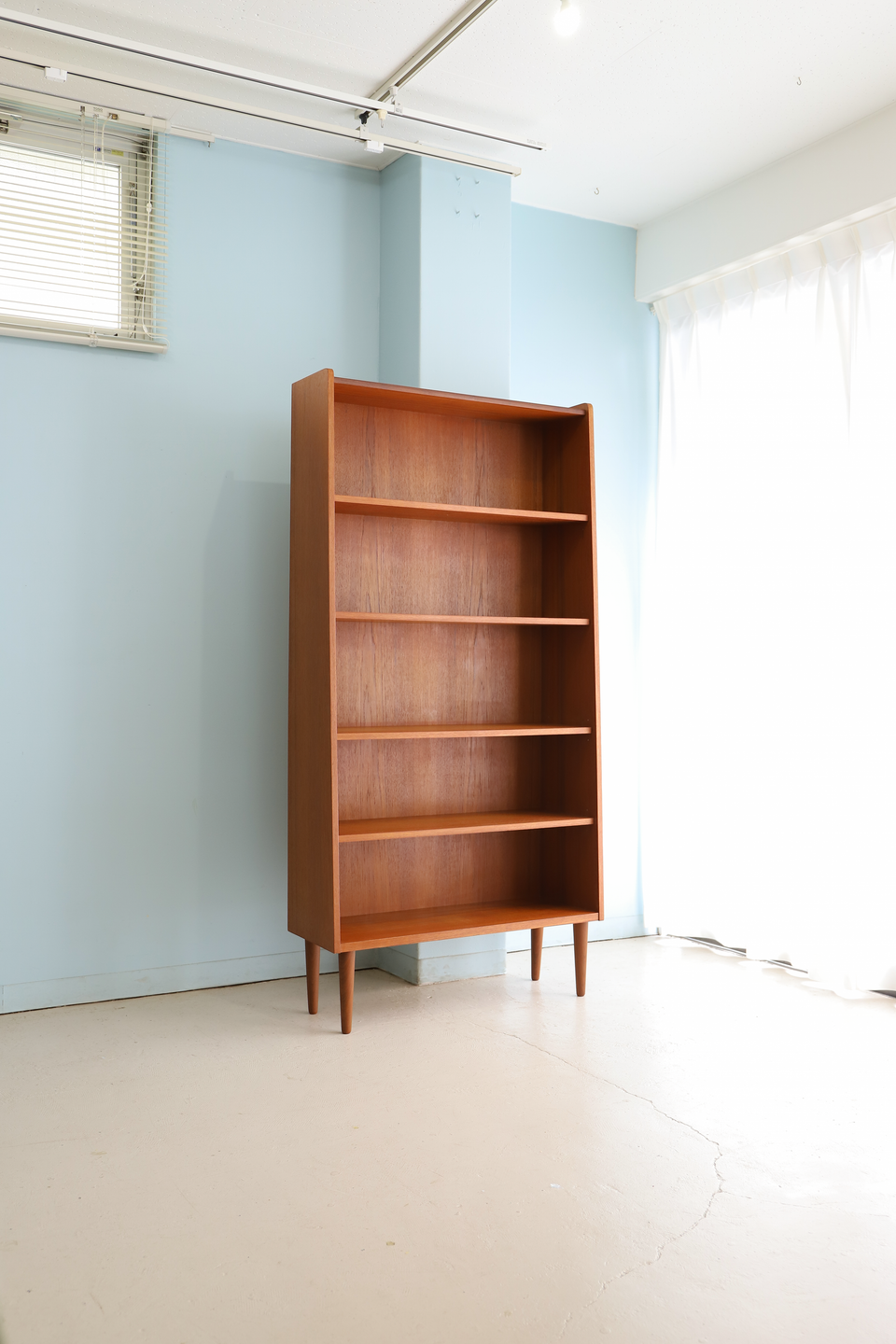 Teakwood Tall Bookcase Danish Vintage/デンマークヴィンテージ ブックケース 本棚 チーク材 収納 北欧家具