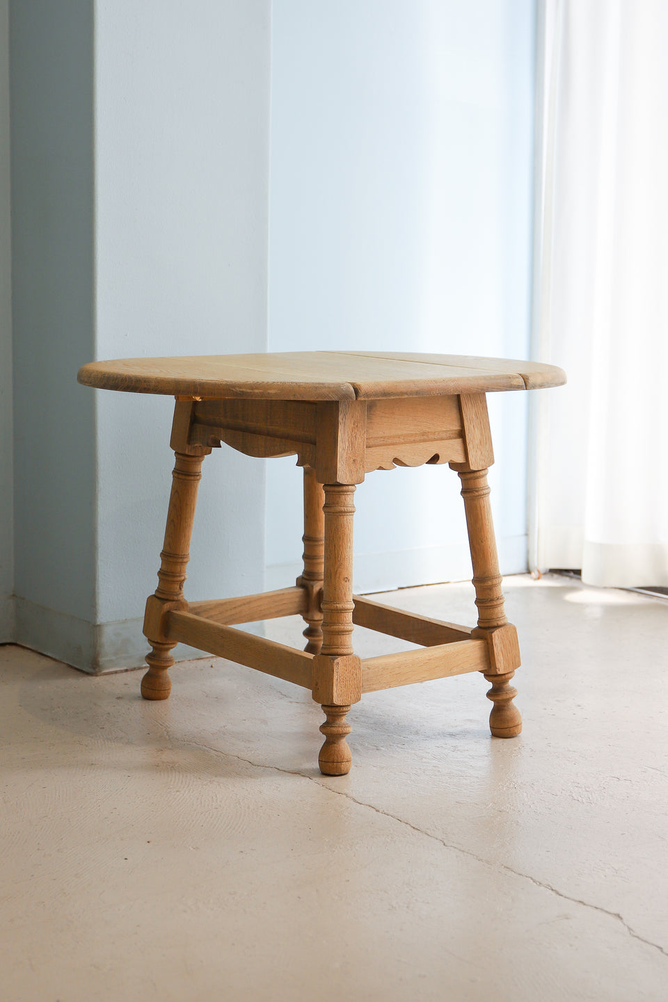 Danish Vintage Oakwood Extension Side Table/デンマークヴィンテージ エクステンションサイドテーブル オーク材 北欧家具