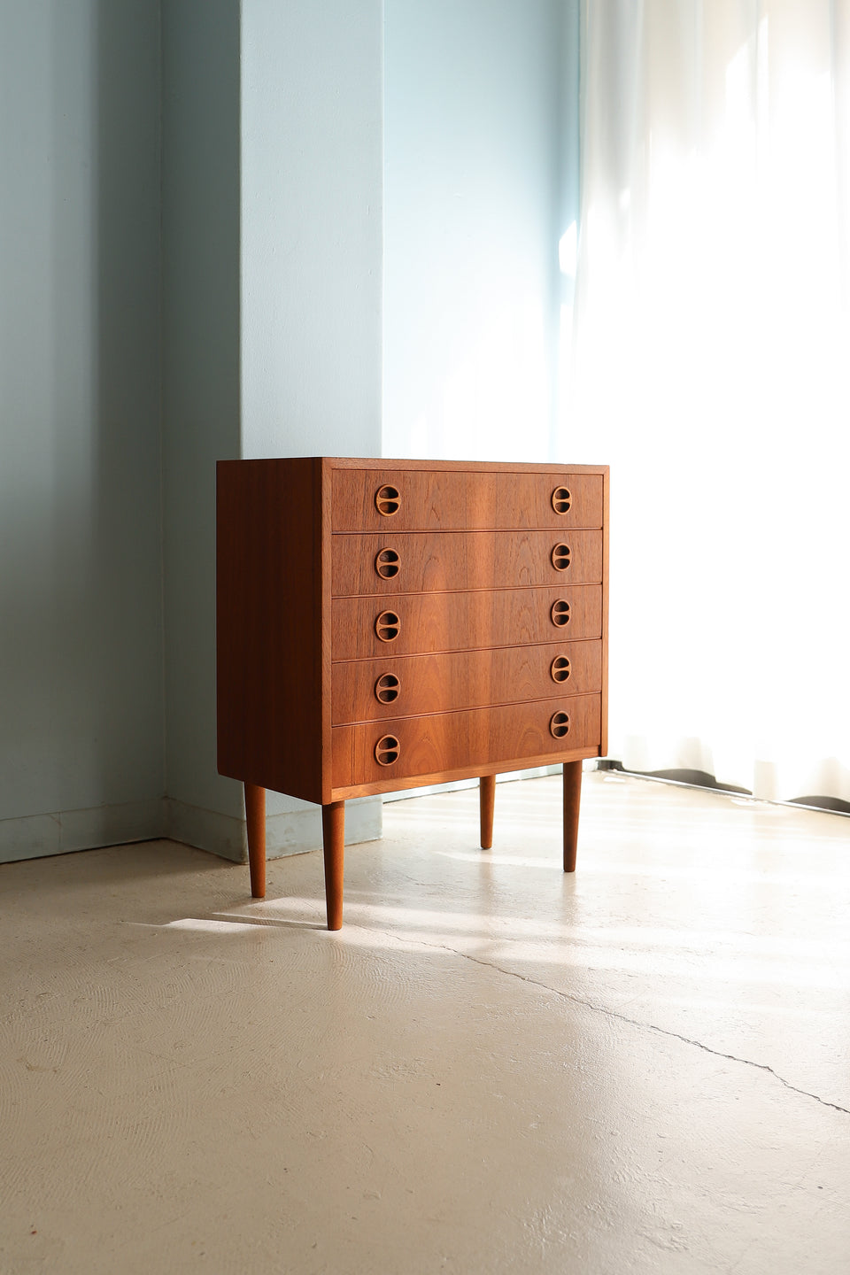 5drawers Side Chest Danish Vintage/デンマークヴィンテージ サイドチェスト 5段 引き出し 北欧家具