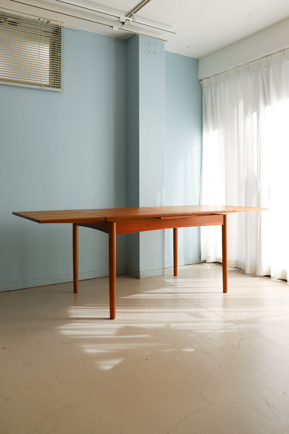 Teak Extension Dining Table Danish Vintage/デンマークヴィンテージ エクステンション ダイニングテーブル 北欧家具
