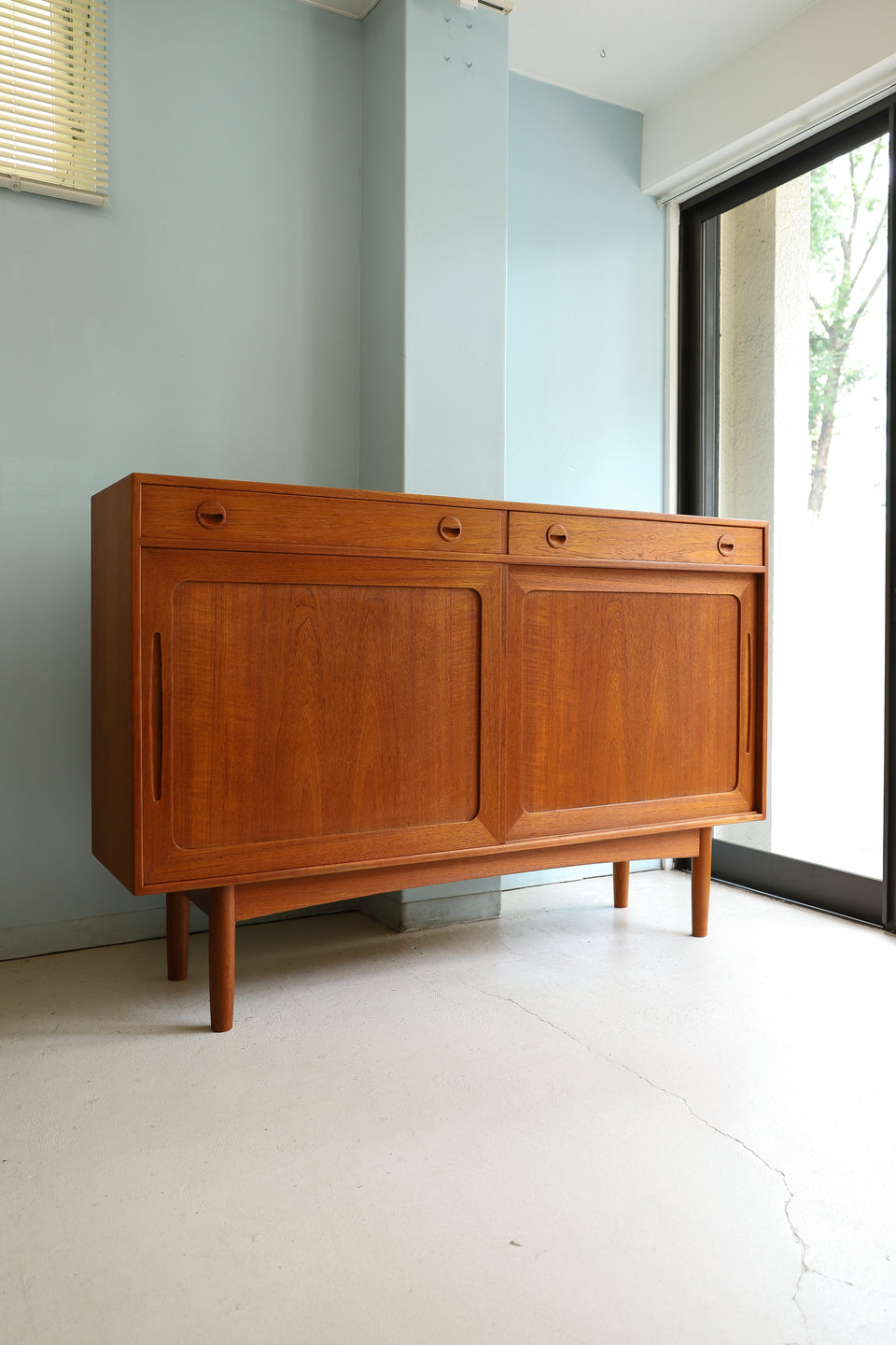 Danish Vintage High Sideboard Teakwood/デンマークヴィンテージ ハイサイドボード 北欧家具