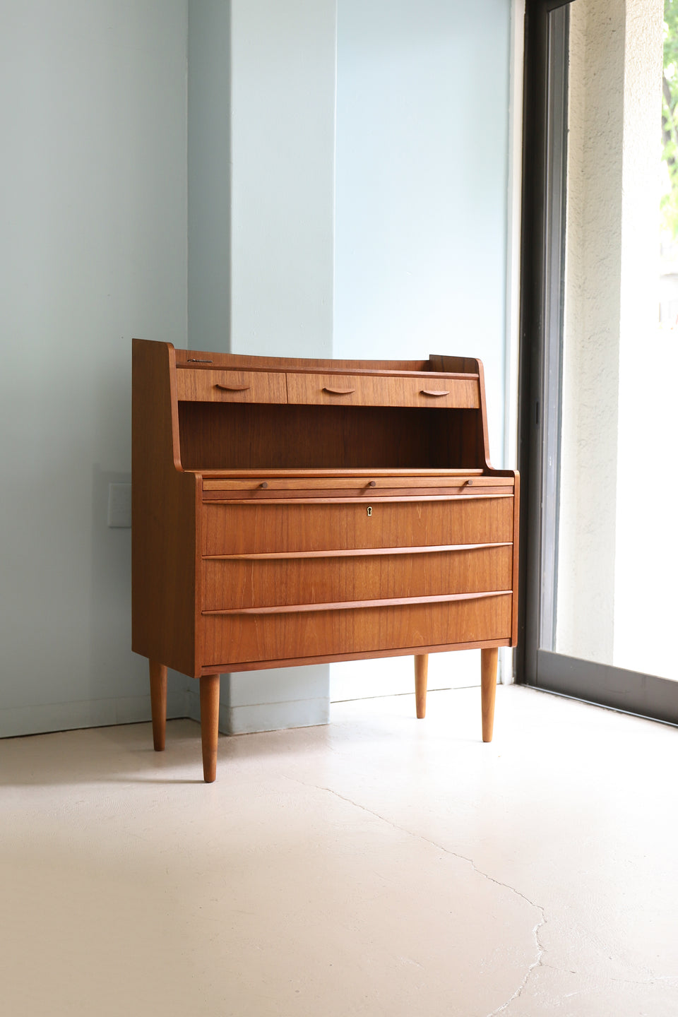 Danish Vintage Tylvad Hansen Møbelfabrik Writing Bureau/デンマークヴィンテージ ライティングビューロー チーク材 北欧家具