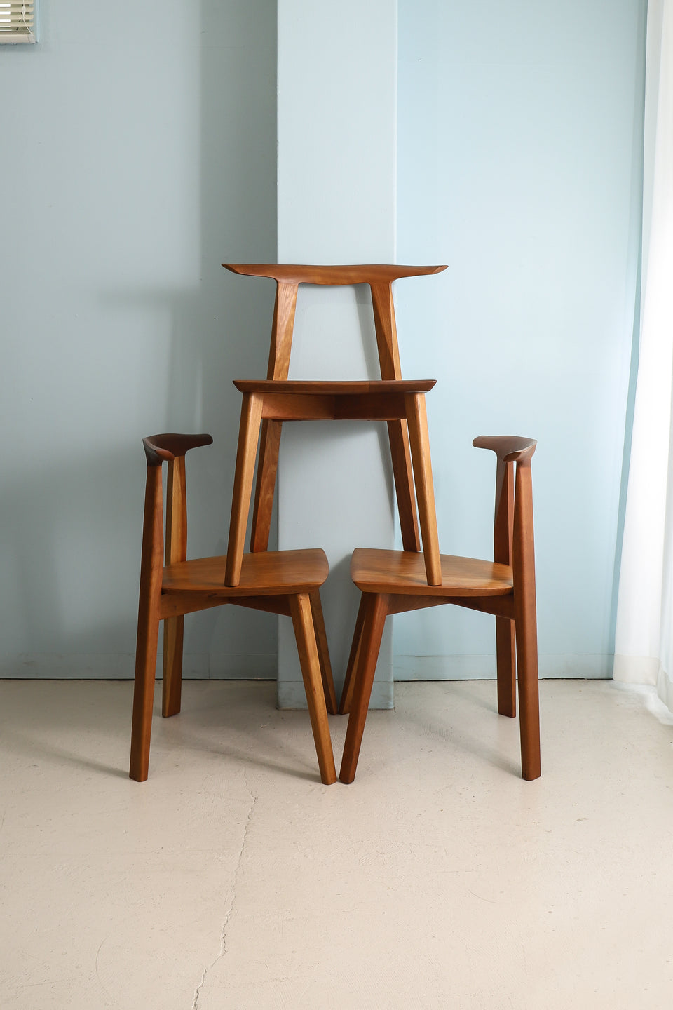 KOMA × KAJA Sim Arm Chair/シムアームチェア ダイニングチェア 椅子 チェリー材