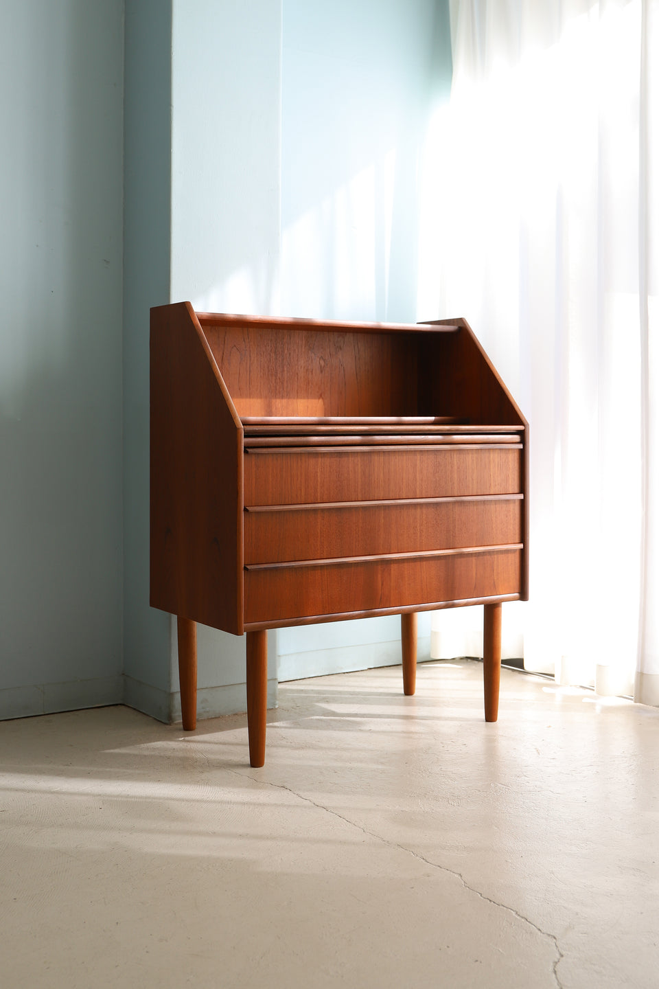 Danish Vintage Writing Bureau Hanbjerg Møbelfabrik/デンマークヴィンテージ ライティングビューロー デスク チーク材 北欧家具