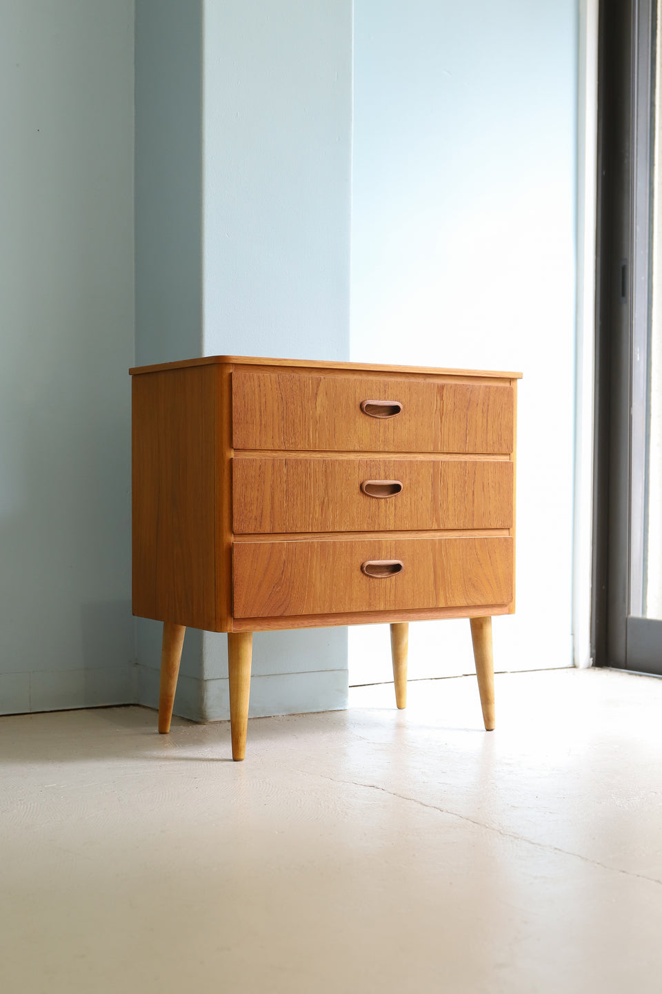 Swedish Vintage 3Drawers Chest Teakwood/スウェーデンヴィンテージ 3段 チェスト チーク材 北欧家具