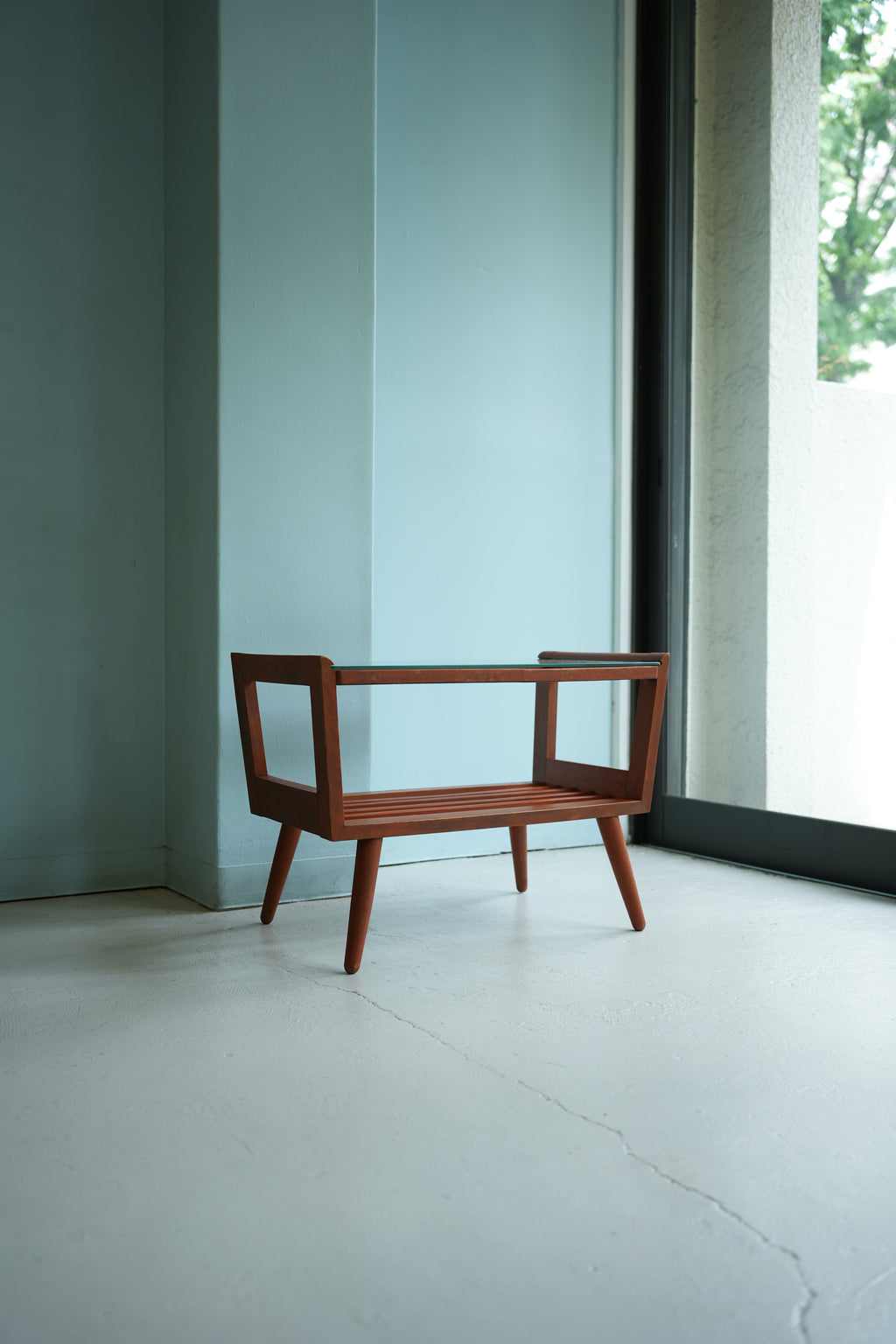 80s ガラストップ　コーヒーテーブル　ヴィンテージ　木工　昭和レトロ 80s ガラストップ コーヒーテーブル ヴィンテージ 木工 昭和