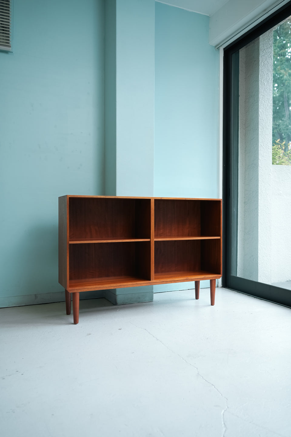 Low Bookcase Teakwood Danish Vintage/デンマークヴィンテージ ローブックケース 本棚 チーク材 北欧家具