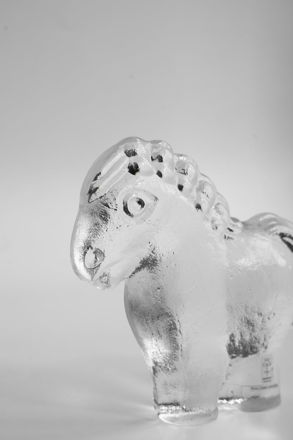 SKRUF Pony Glass Objet Lars Hellsten/スクルーフ ポニーのガラスオブジェ ラース・ヘルステン スウェーデンヴィンテージ