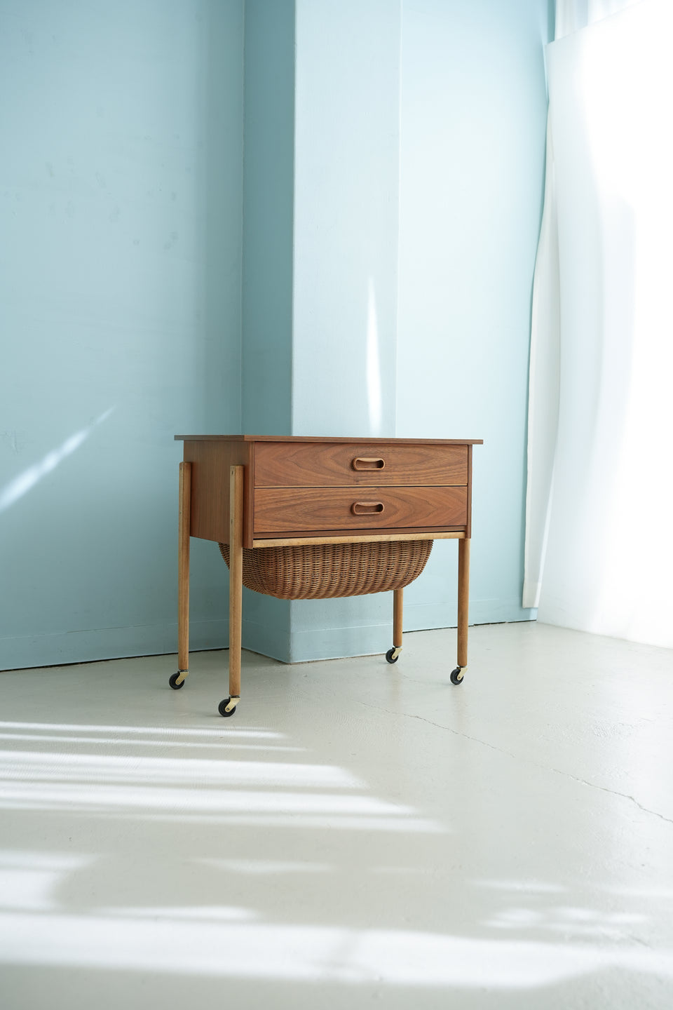 Sewing Wagon Side Table Danish Vintage/デンマークヴィンテージ ソーイングワゴン サイドテーブル 北欧家具