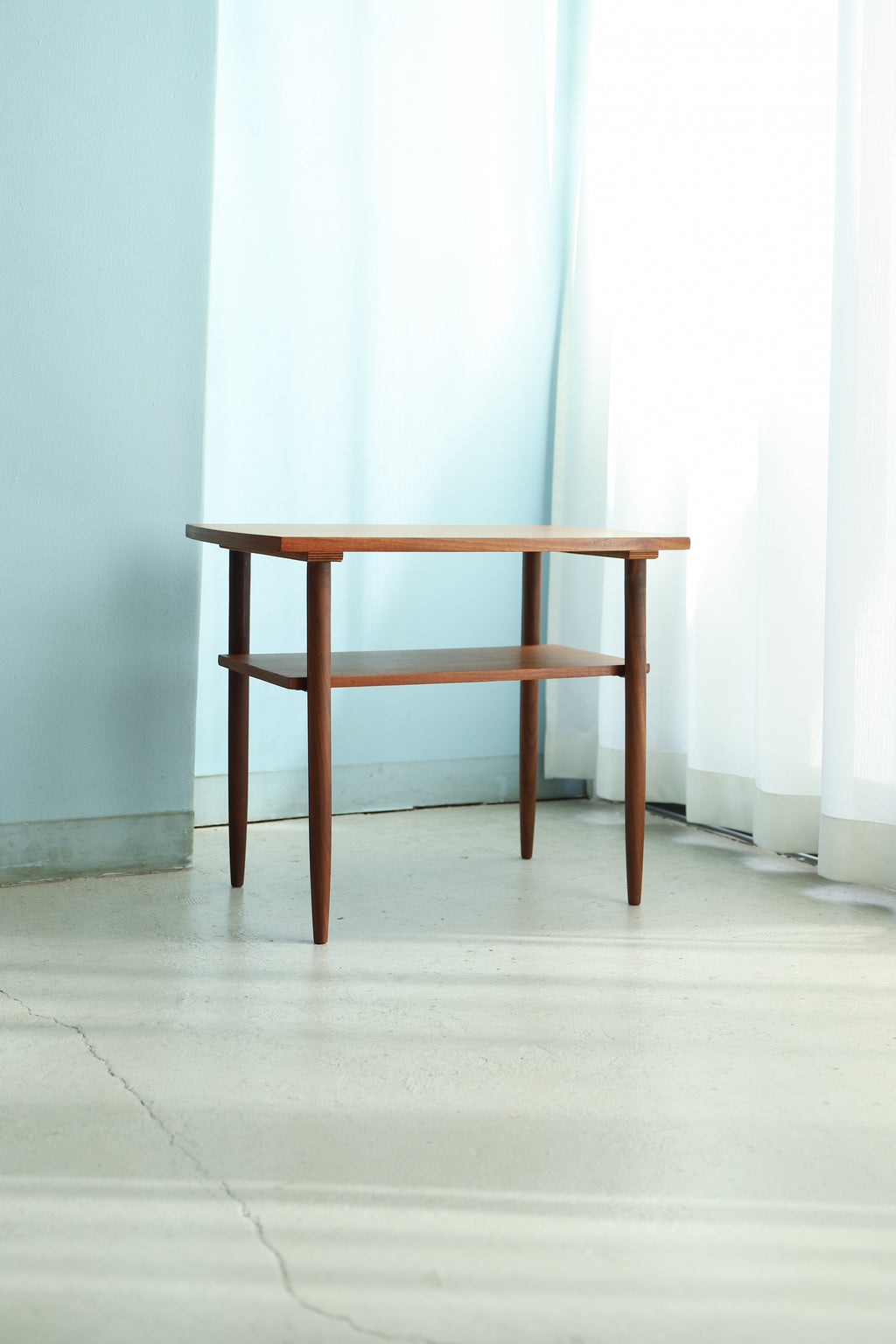 デンマークヴィンテージ サイドテーブル チーク材 北欧家具/Side Table