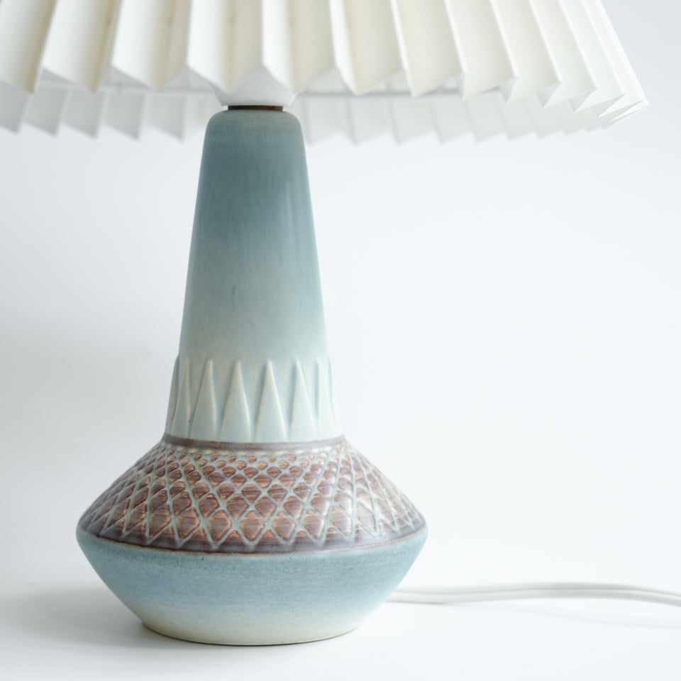Soholm Table Lamp Model 926 Light Blue and Brown/テーブルランプ エイナー・ヨハンセン スーホルム デンマークヴィンテージ