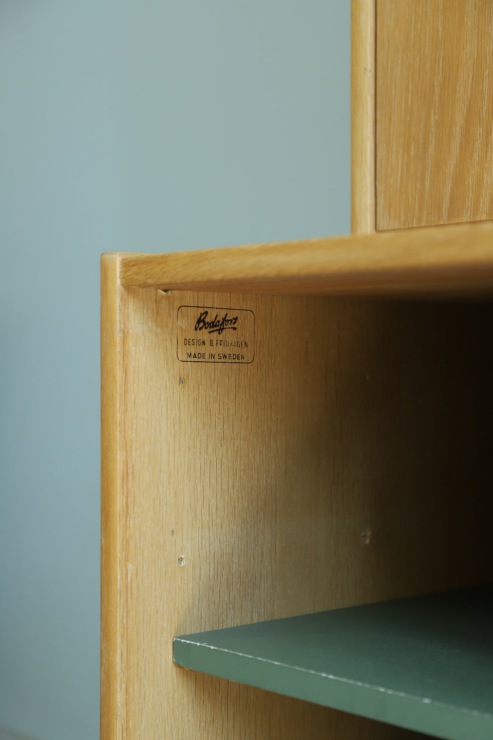Swedish Vintage Bodafors Glass Cabinet Bureau/スウェーデンヴィンテージ ボダフォース ガラスキャビネット ビューロー 北欧家具