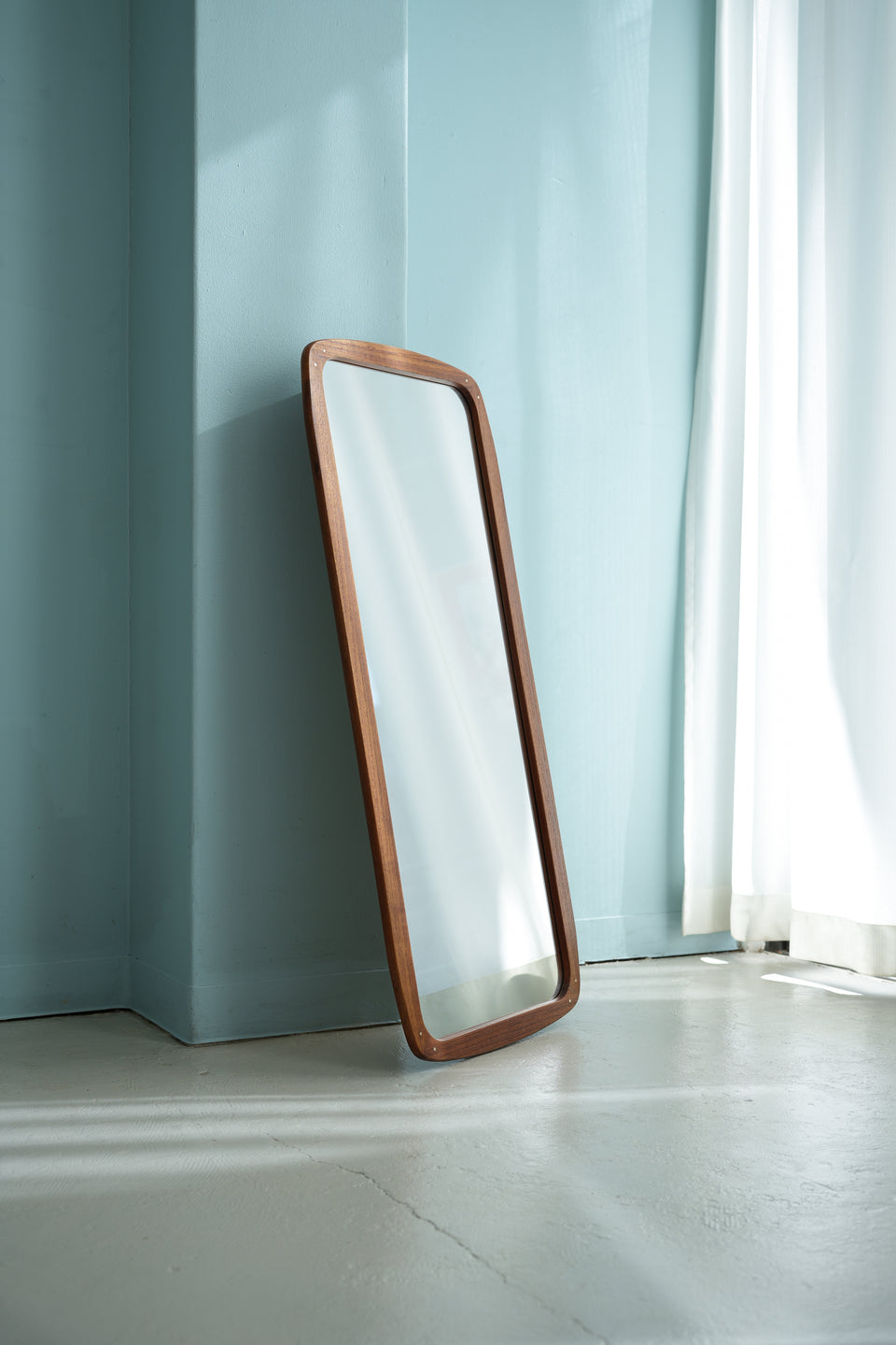 Teak Frame Wall Mirror Danish Vintage/デンマークヴィンテージ ウォールミラー 鏡 チーク材 北欧インテリア