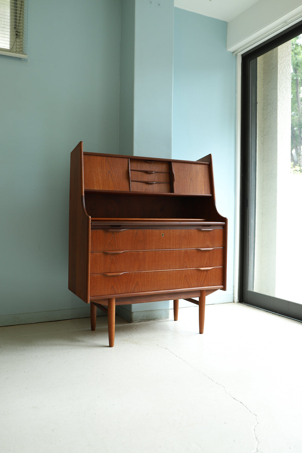 Teakwood Writing Bureau Danish Vintage/デンマークヴィンテージ ライティングビューロー 北欧家具
