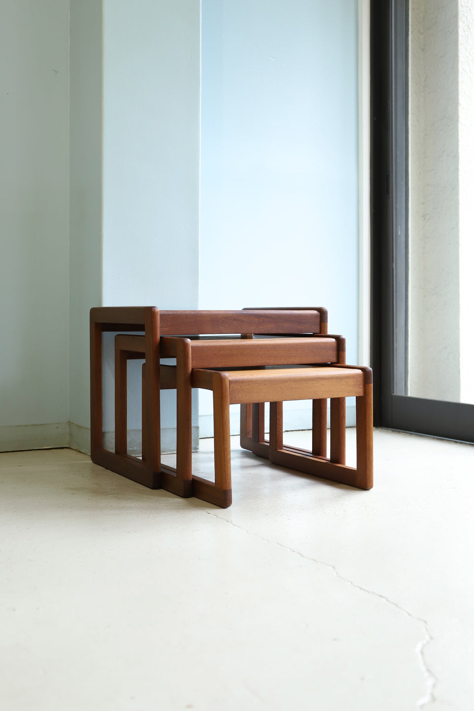 UK Vintage Sunelm Products Nesting Table/イギリスヴィンテージ ネストテーブル サイドテーブル チーク材