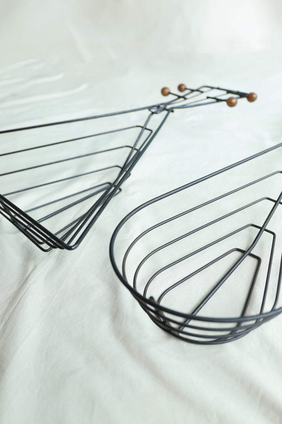 US Vintage Musical Instrument Wire Wall Deco Basket/アメリカヴィンテージ ワイヤーウォールデコ バスケット ミッドセンチュリー