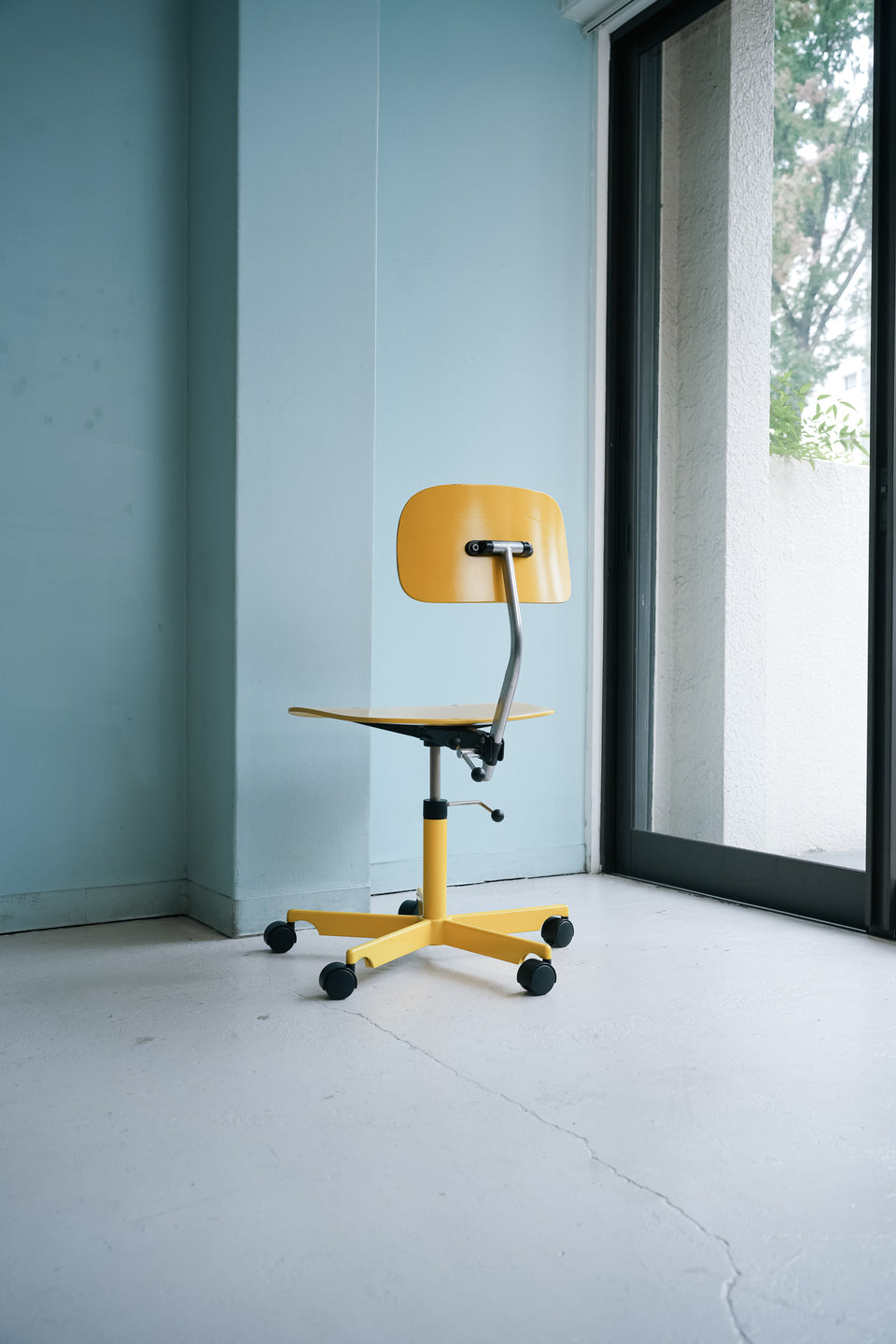 Vintage Jorgen Rasmussen Kevi Chair Yellow/ヴィンテージ ケヴィ キャスターチェア ヨルゲン・ラスムッセン 北欧デザイン