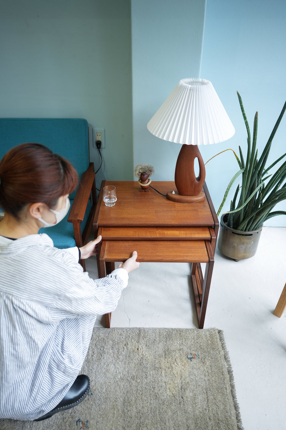Vintage Nesting Table Teakwood/ヴィンテージ ネストテーブル チーク材 ミッドセンチュリー 北欧デザイン