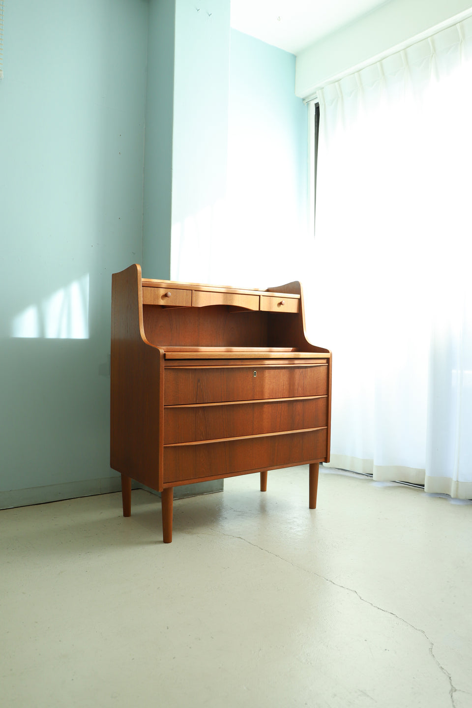 Writing Bureau Teakwood Danish Vintage/デンマークヴィンテージ ライティングビューロー チーク材 北欧家具