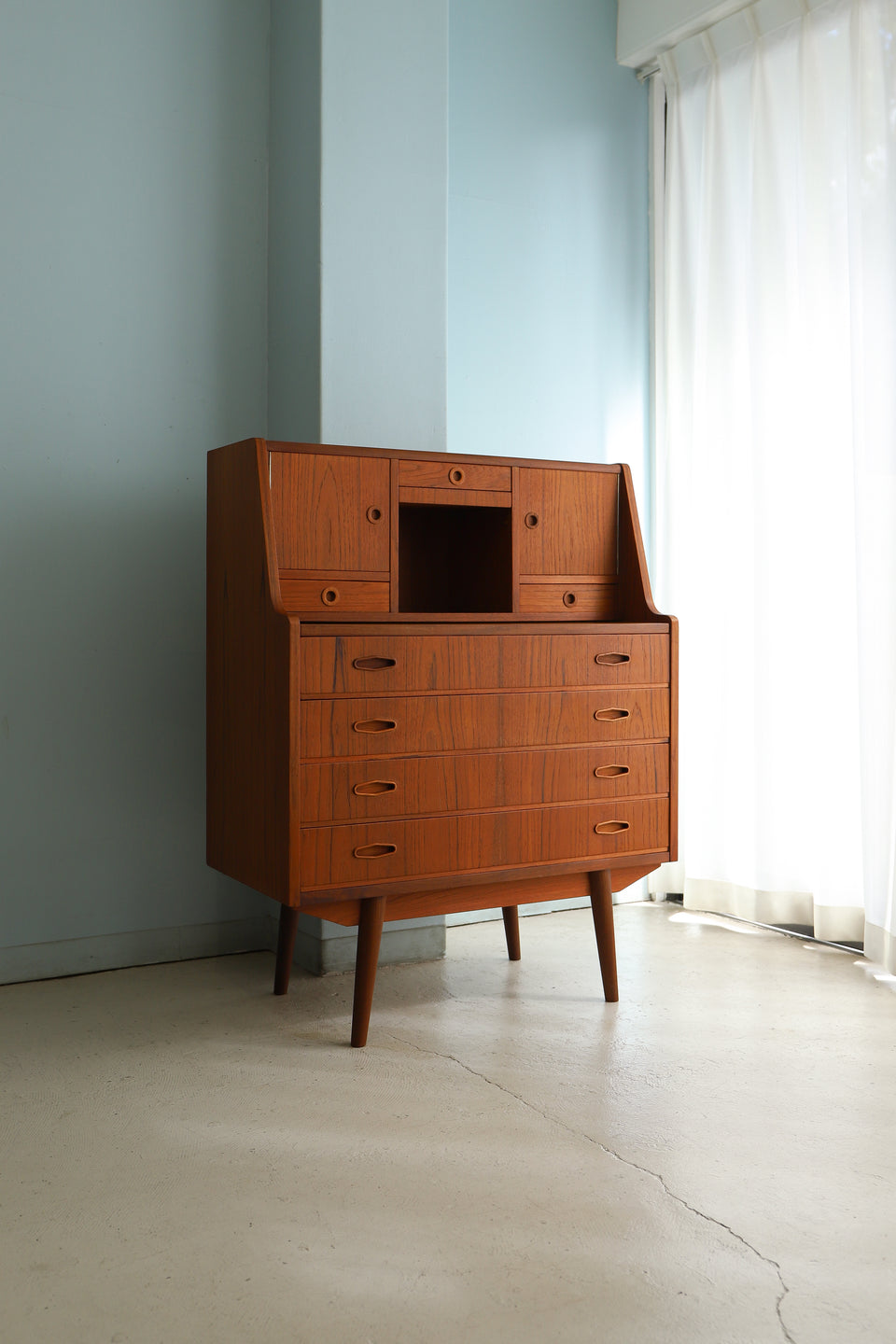 Writing Bureau with Mirror Danish Vintage/デンマークヴィンテージ ライティングビューロー ミラー付き ドレッサー 北欧家具