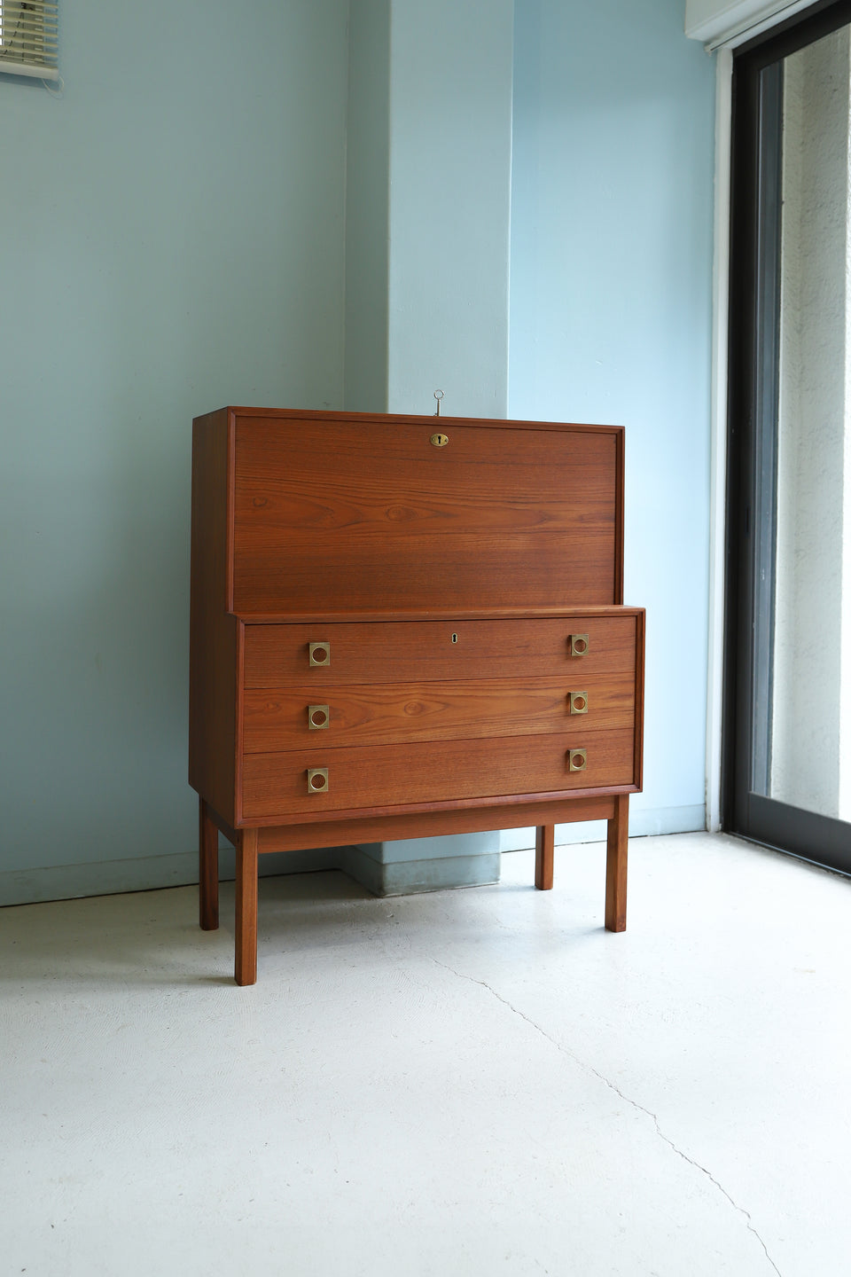 Writing Bureau Secretary Desk Danish Vintage/デンマークヴィンテージ ライティングビューロー チーク材 北欧家具