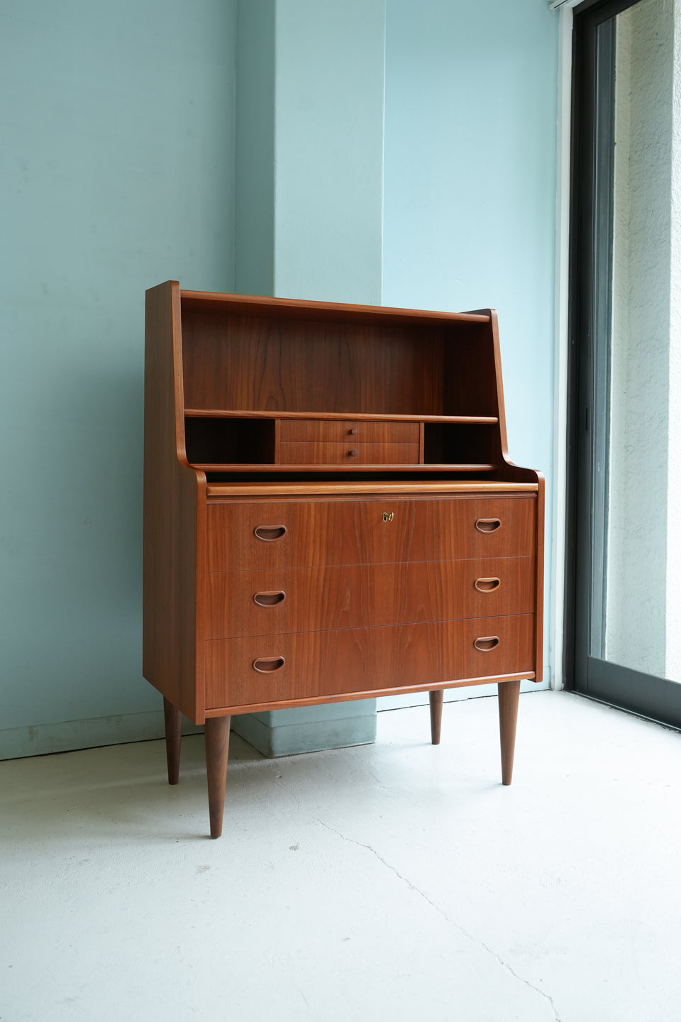 Writing Bureau Teakwood Danish Vintage/デンマークヴィンテージ ライティングビューロー チーク材 北欧家具