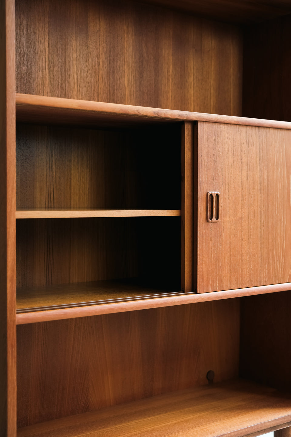 Bookcase Teak with Door Danish Vintage/デンマークヴィンテージ ブックケース シェルフ 本棚 チーク材