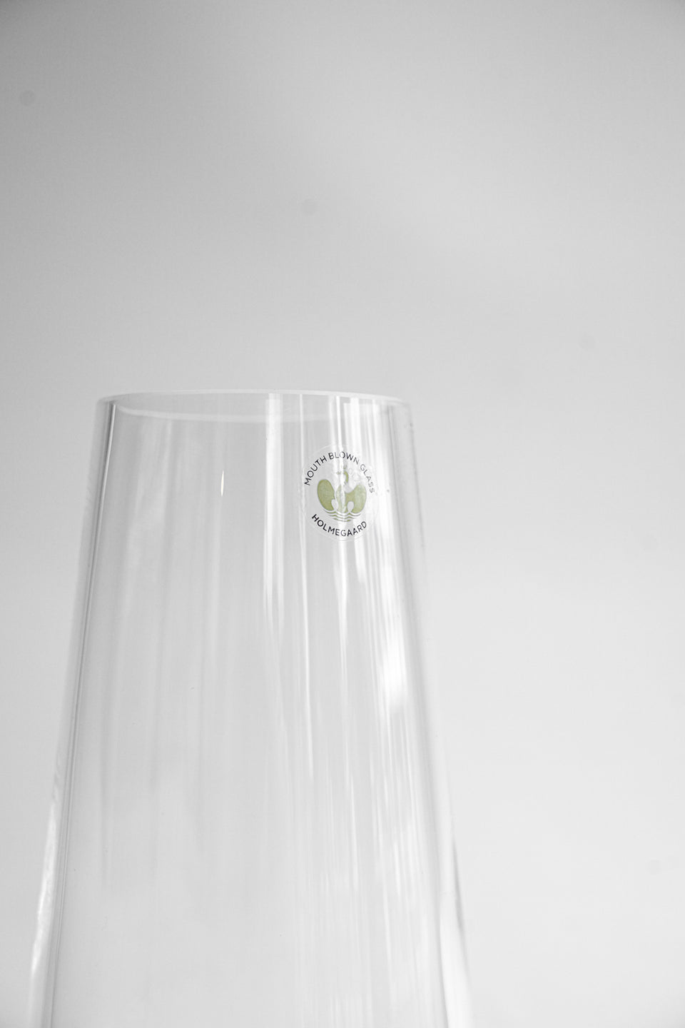 Holmegaard Flora Vase Long Neck Clear 24cm/ホルムガード フローラ ベース ロングネック クリア