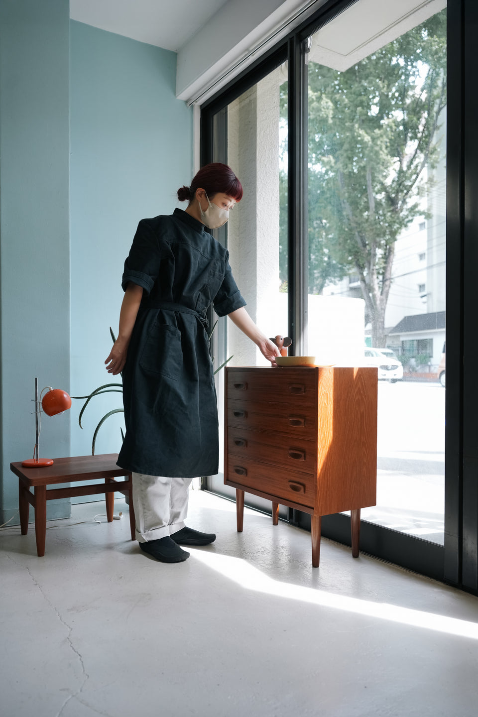 Danish Vintage Teakwood 4drawer Chest/デンマークヴィンテージ 4段チェスト チーク材 収納 北欧家具
