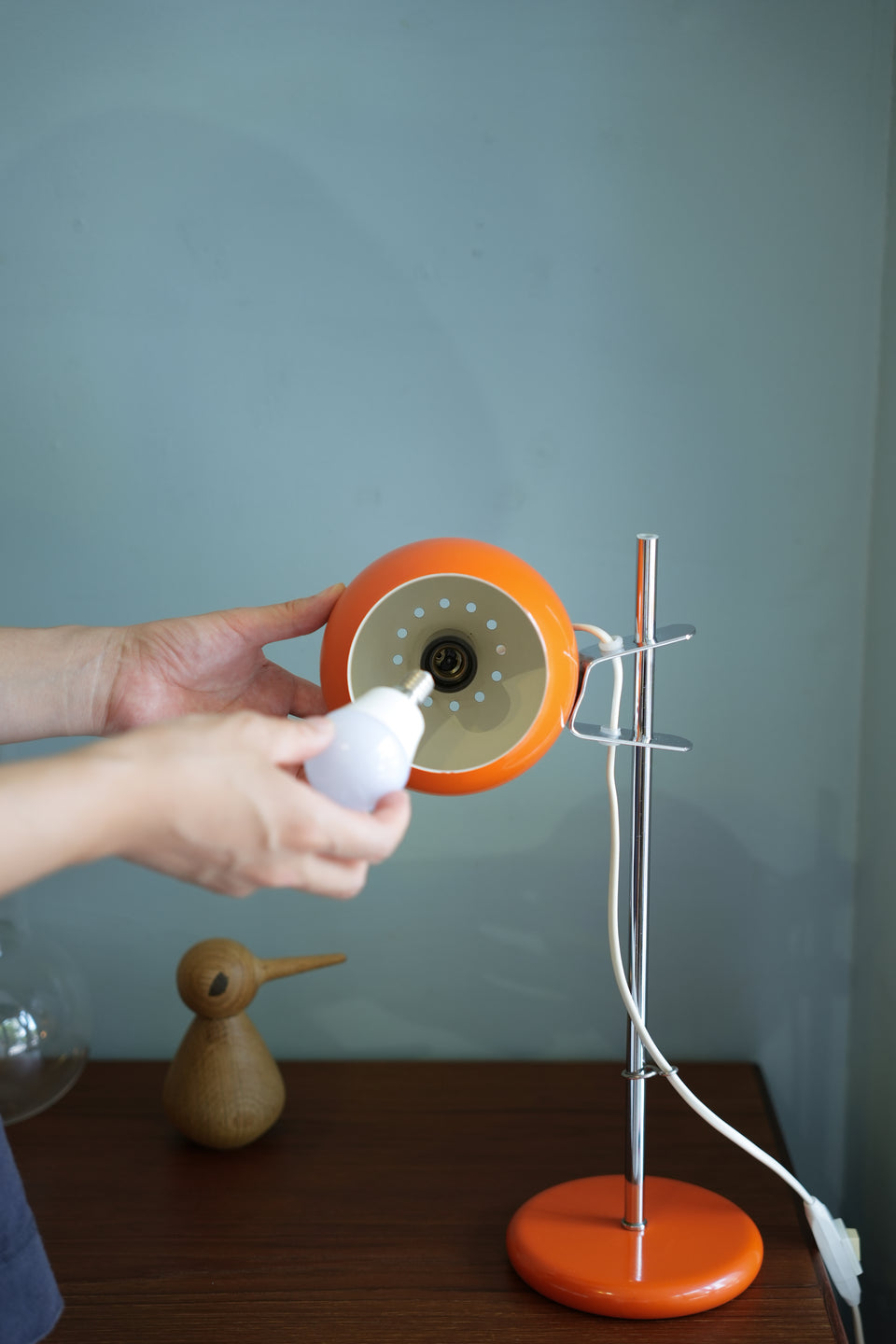 Danish Vintage Abo Randers Ball Table Lamp/デンマークヴィンテージ アボランダース ボールランプ テーブルランプ 照明 北欧インテリア