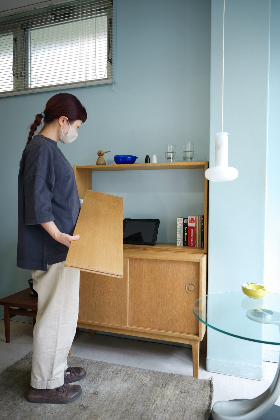 Scandinavian Vintage Oakwood Bookcase Open Shelf/北欧ヴィンテージ ブックケース オープンシェルフ オーク材 本棚