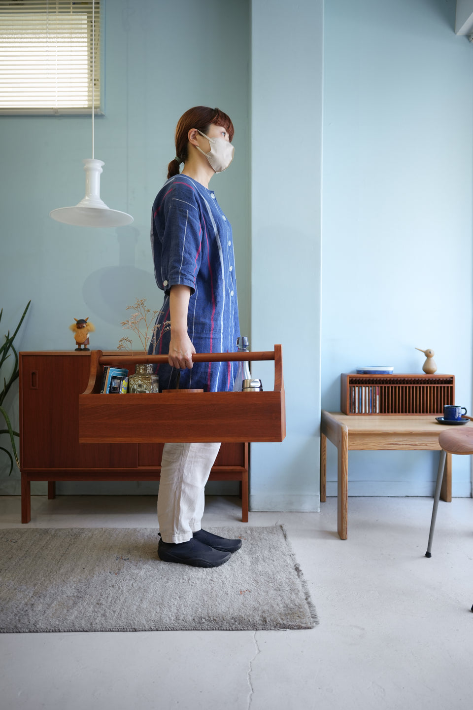 Danish Vintage NISSEN Bar Caddy Teakwood/デンマークヴィンテージ ニッセン バーキャディー チーク材 北欧インテリア