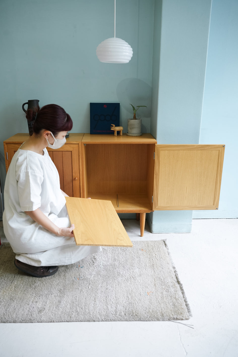 HG Møbler Oakwood Small Cabinet Rud Thygesen & Johnny Sorensen/デンマークヴィンテージ HGモブラー スモールキャビネット オーク材 収納 北欧家具